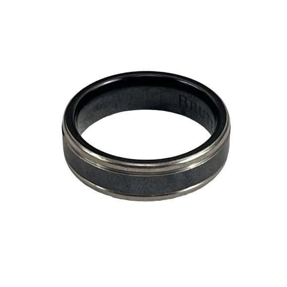 Scott Kay Titanium Men’s Ring Black Inlay Comfort Fit Wedding Band Size [Add Siz - Picture 7 of 9